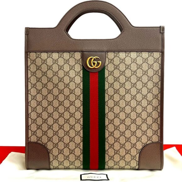 Gucci Handbags - Gucci Ophidia GG Supreme Sherry Line Leather